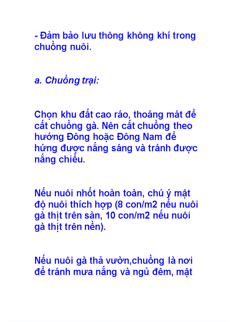 image for page Kỹ thuật nuôi gà