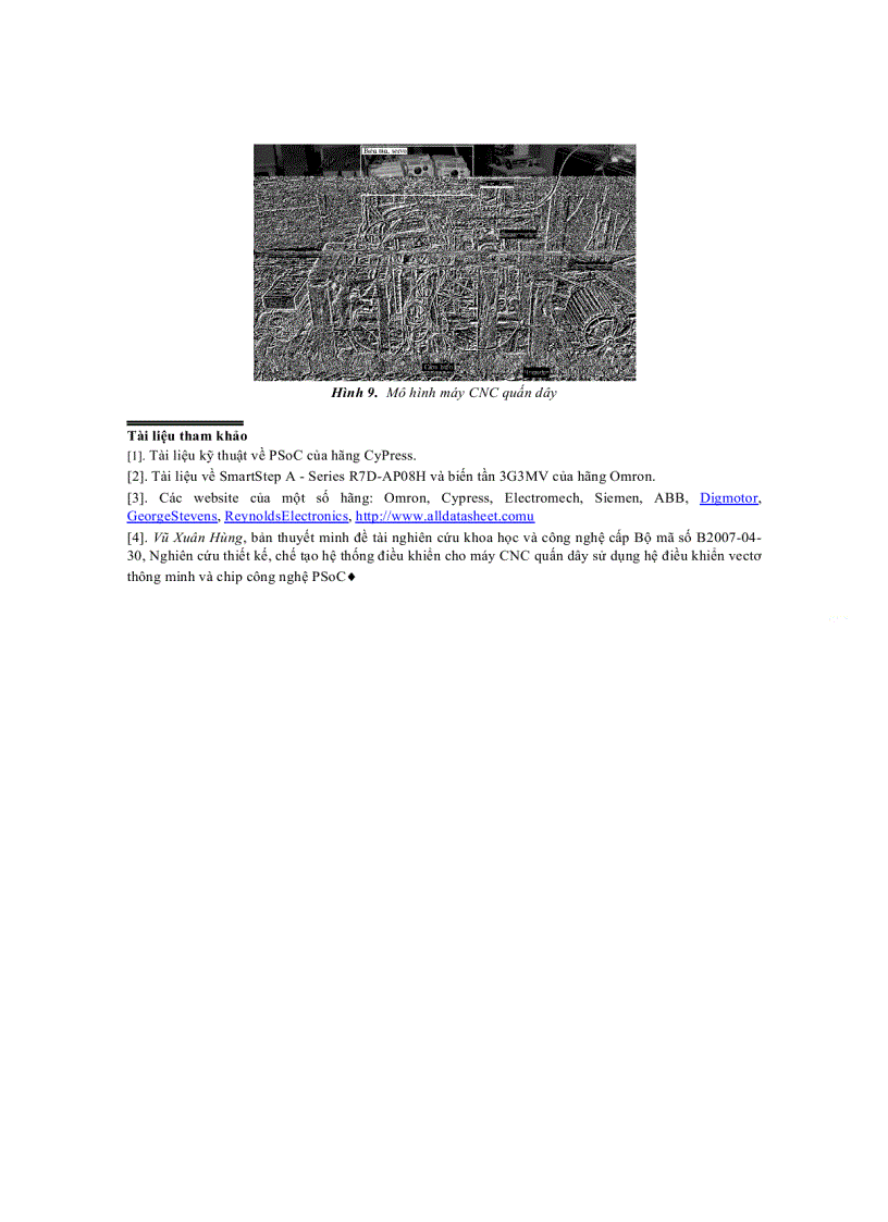 image for page Báo cáo khoa học THIẾT KẾ CHẾ TẠO HỆ THỐNG GIÁM SÁT ĐO LƯỜNG VÀ ĐIỀU KHIỂN CHO MÁY CNC QUẤN DÂY TRÊN CƠ SỞ VI ĐIỀU KHIỂN CÔNG NGHỆ PSoC