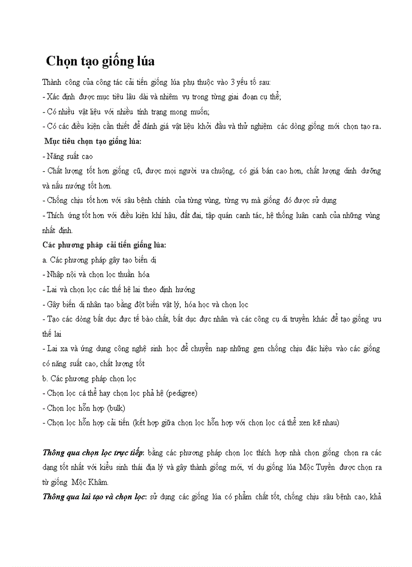 image for page Chọn giống lúa thuần