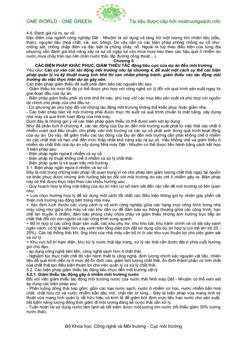 image for page Đánh giá tác động môi trường dự án đệt nhuộm