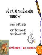 Đề tài ô nhiễm môi trường