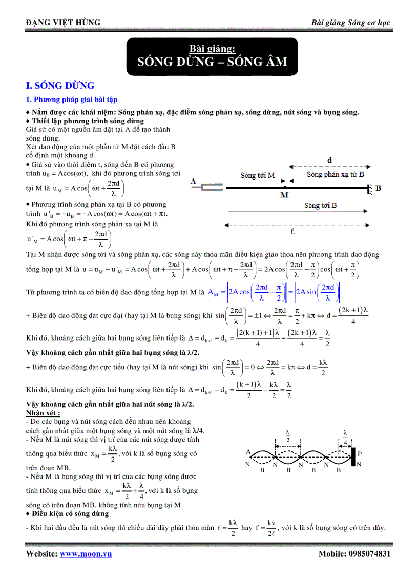 image for page Bài giảng sóng dừng sóng âm Đặng Việt Hùng