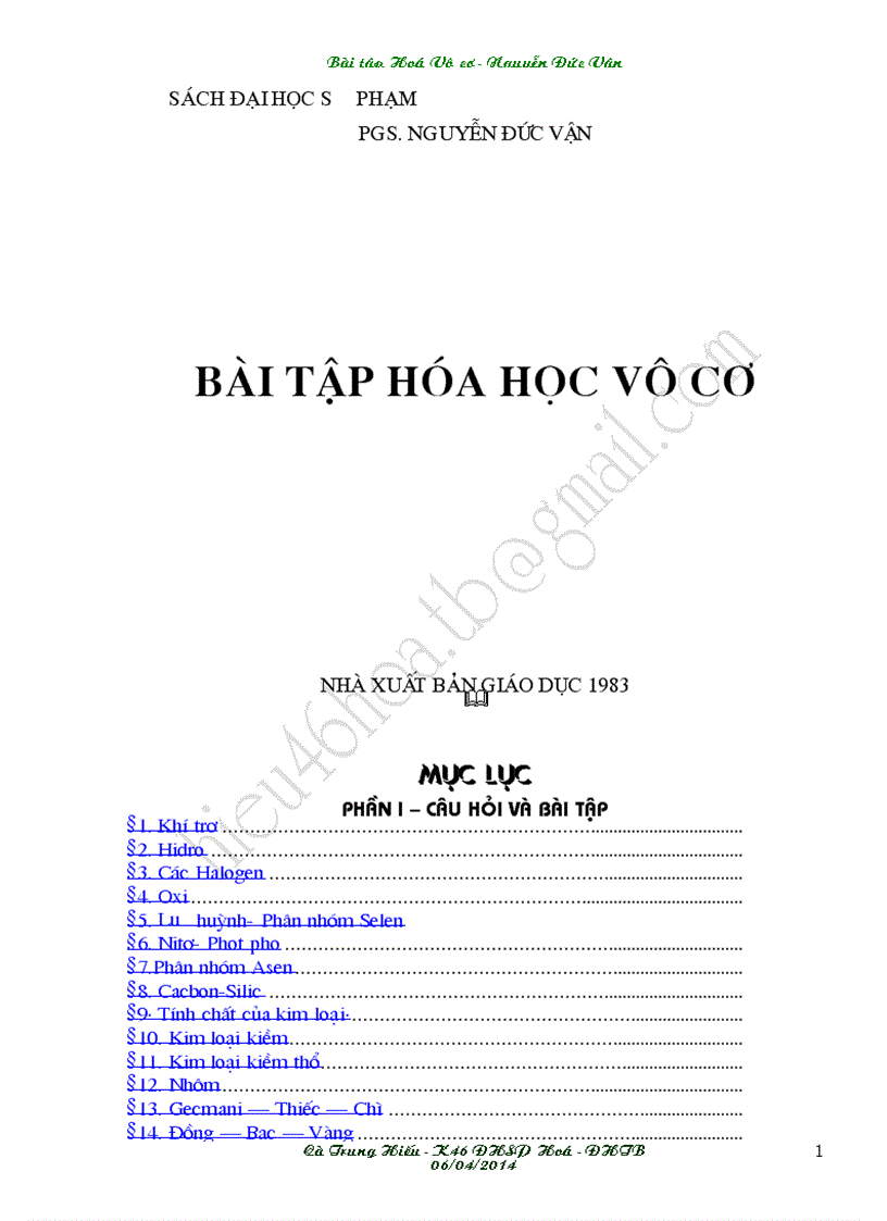 image for page Bài tập hóa học vô cơ