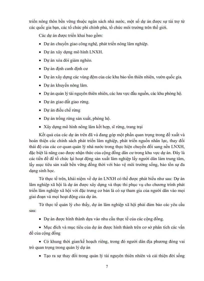 image for page Giáo trình Lập và quản lý dự án lâm nghiệp xã hội