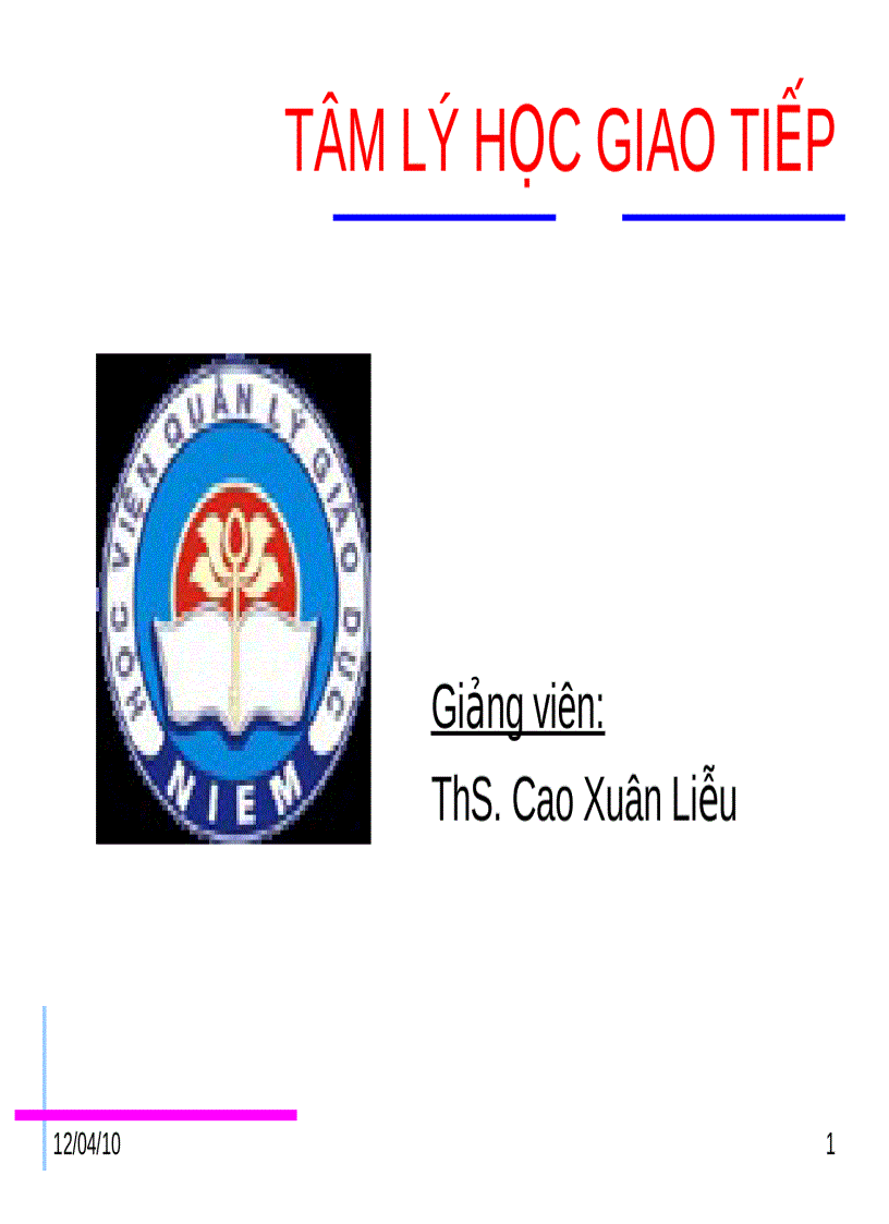 image for page Tâm lý học giao tiếp