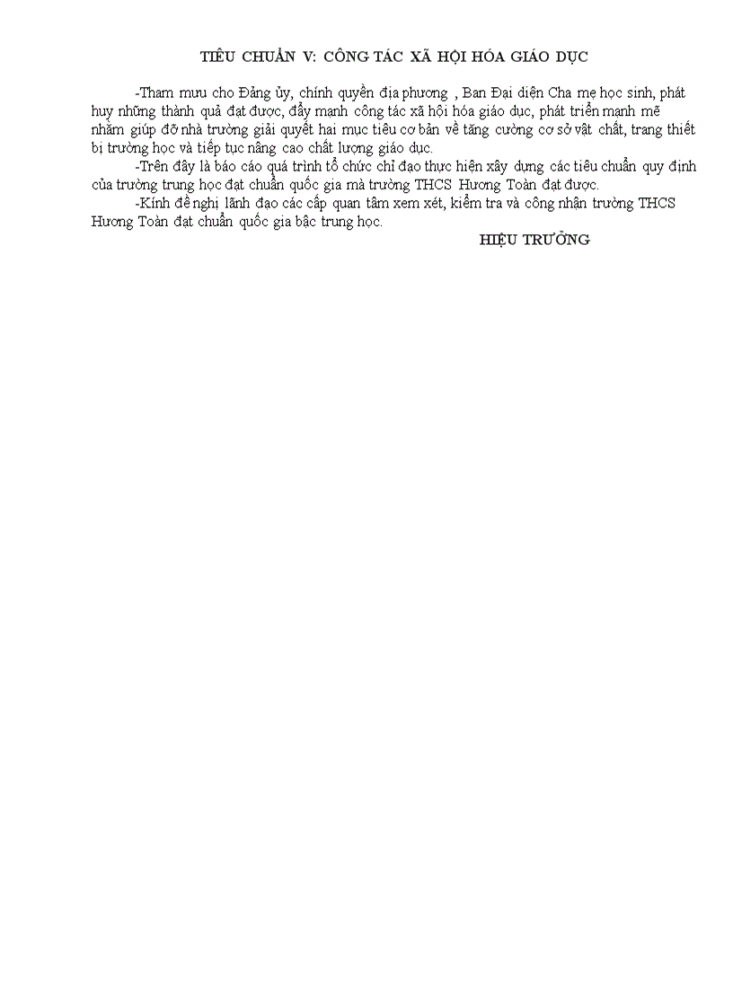 image for page Báo cáo quá trình thực hiện các tiêu chuẩn quy định trường thcs đạt chuẩn quốcgia