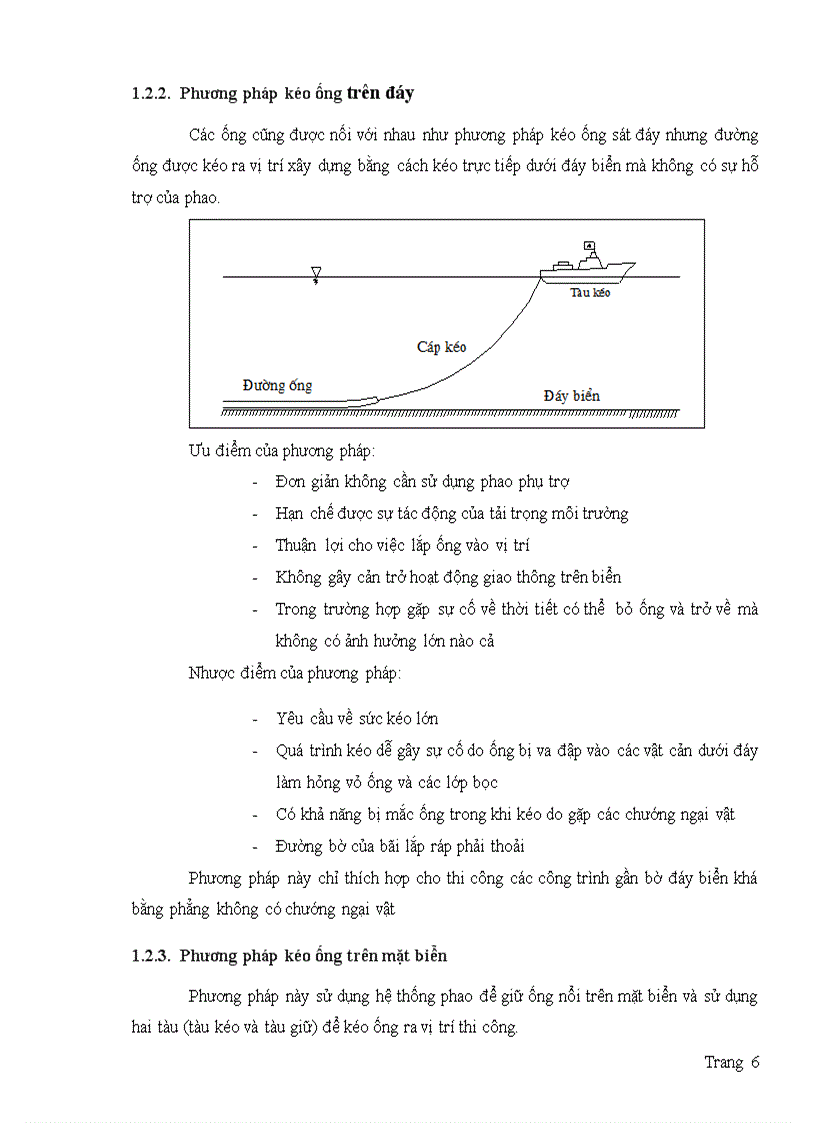 Thi công đường ống ngoài khơi biển 9 điểm