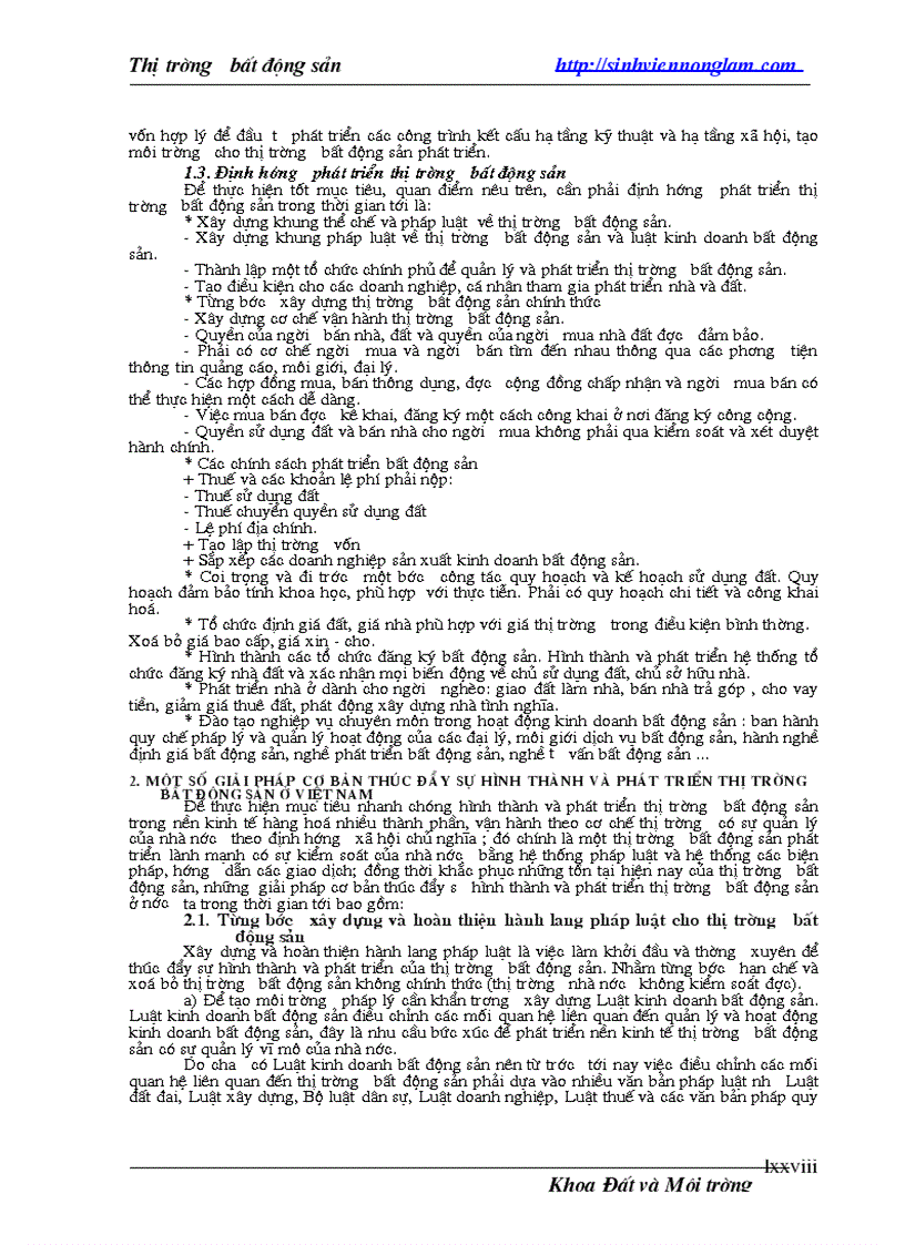 image for page Giáo trình thị trường bất động sản 1