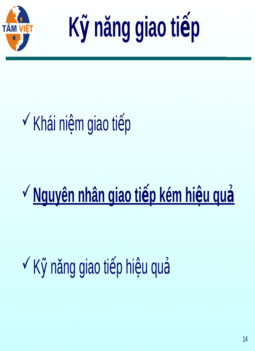 image for page Bài giảng Kỹ năng Giao tiếp