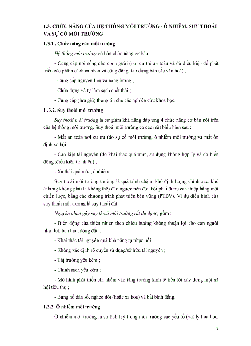 image for page Giáo trình Môi trường và pháp triển bền vững