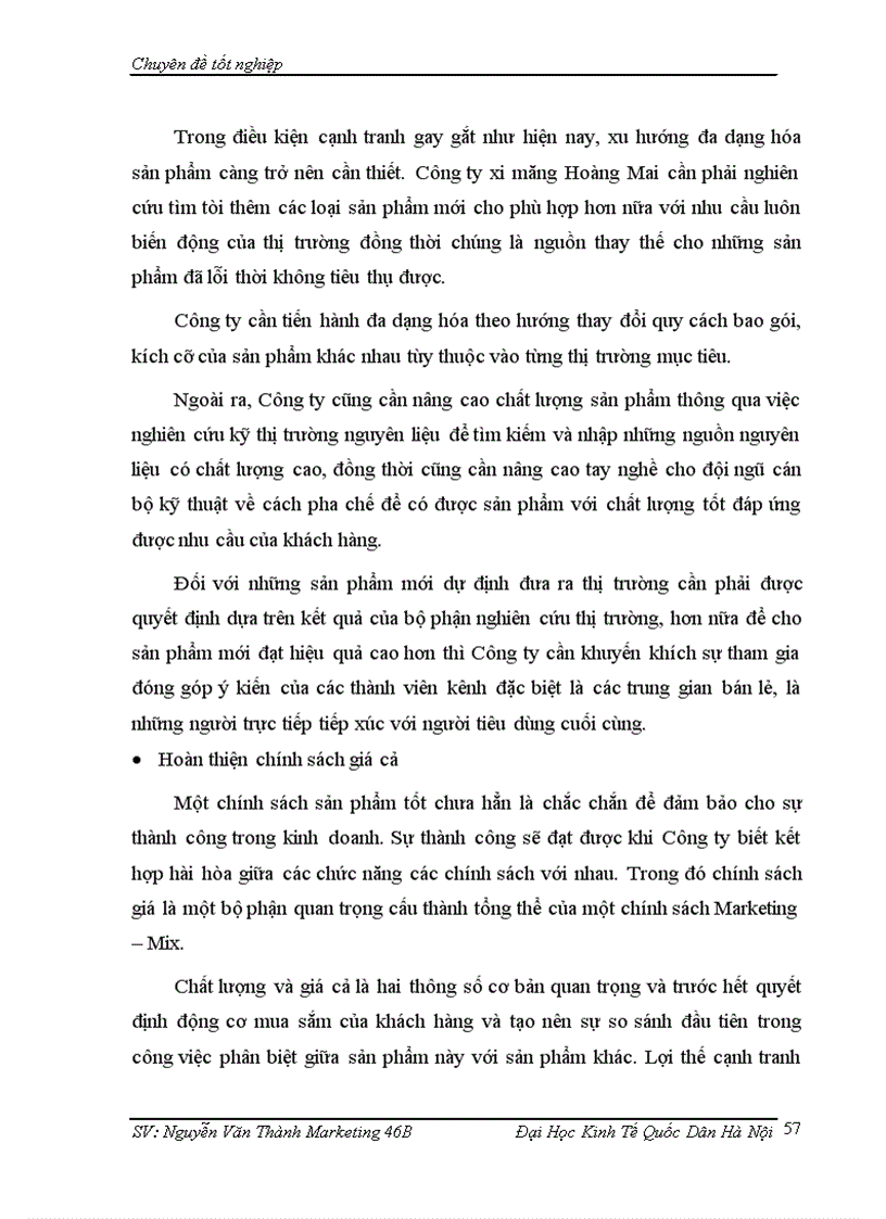 image for page Một số giải pháp Marketing nhằm hoàn thiện hiệu quả hoạt động của hệ thống kênh phân phối tại Công ty xi măng Hoàng Mai