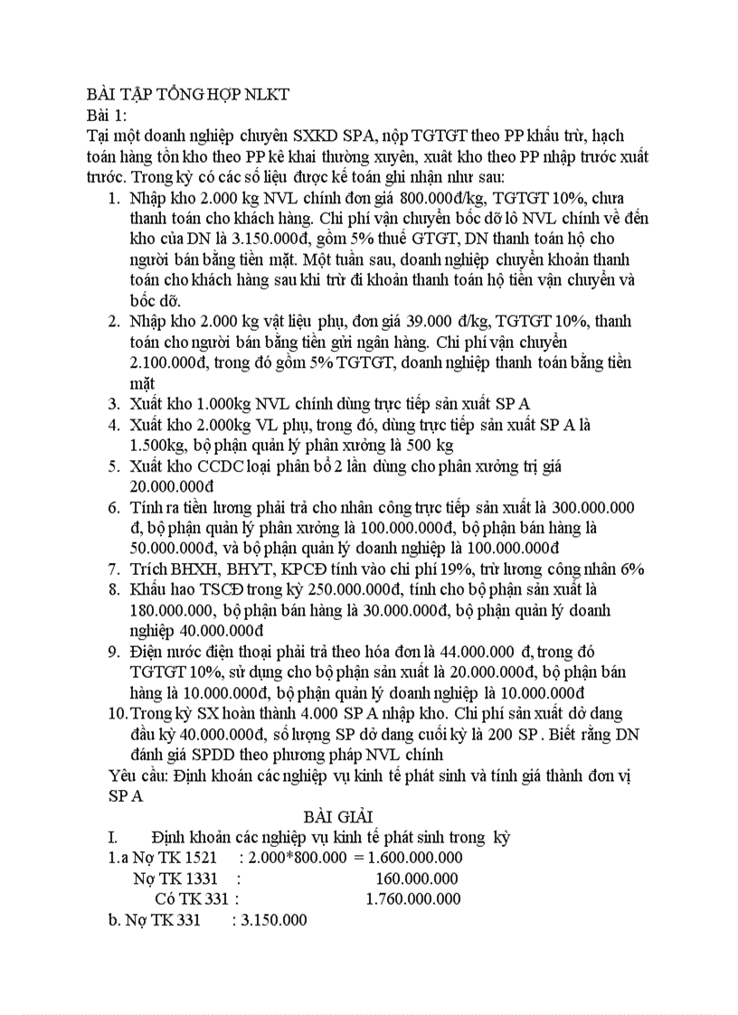 image for page Bài tập nguyên lý kế toán 4