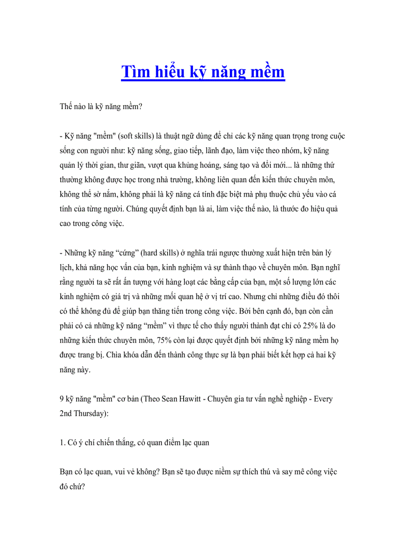 image for page Tìm hiểu kỹ năng mềm
