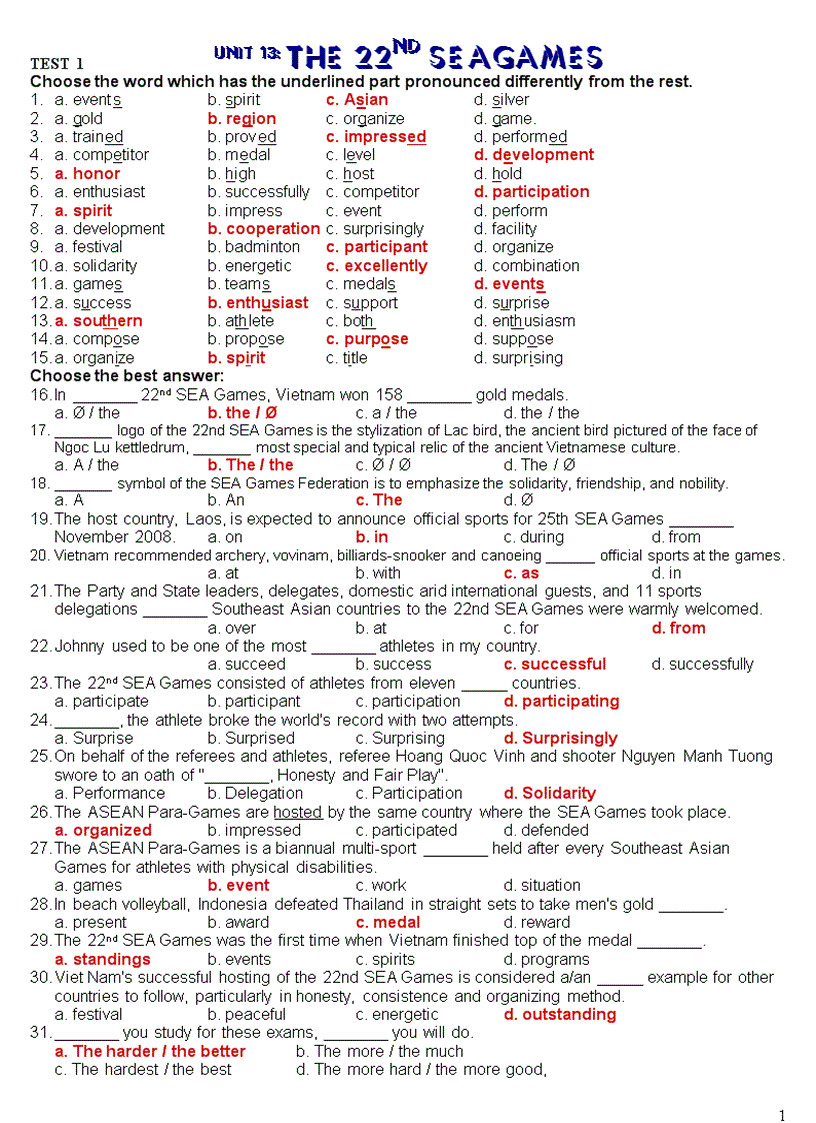 image for page Bài tập trắc nghiệm tiếng anh lớp 12 Unit 13