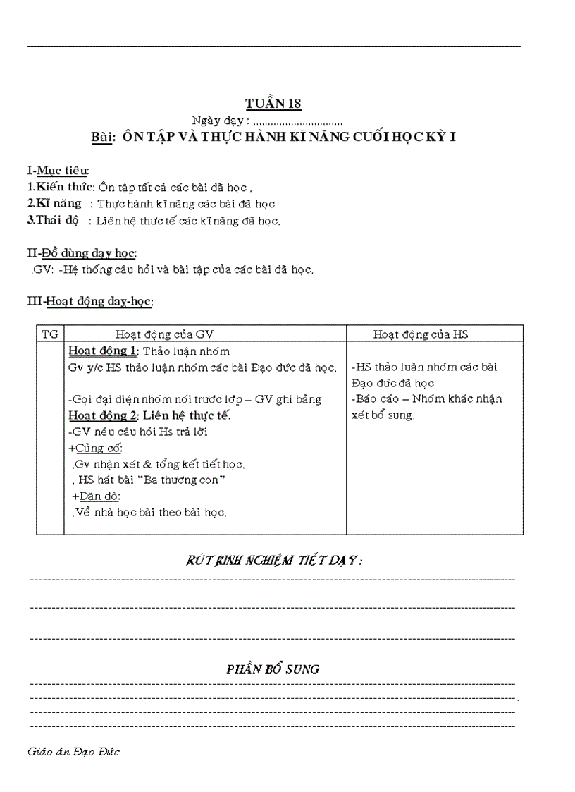 image for page Giáo án Đạo Đức tuần 1 18