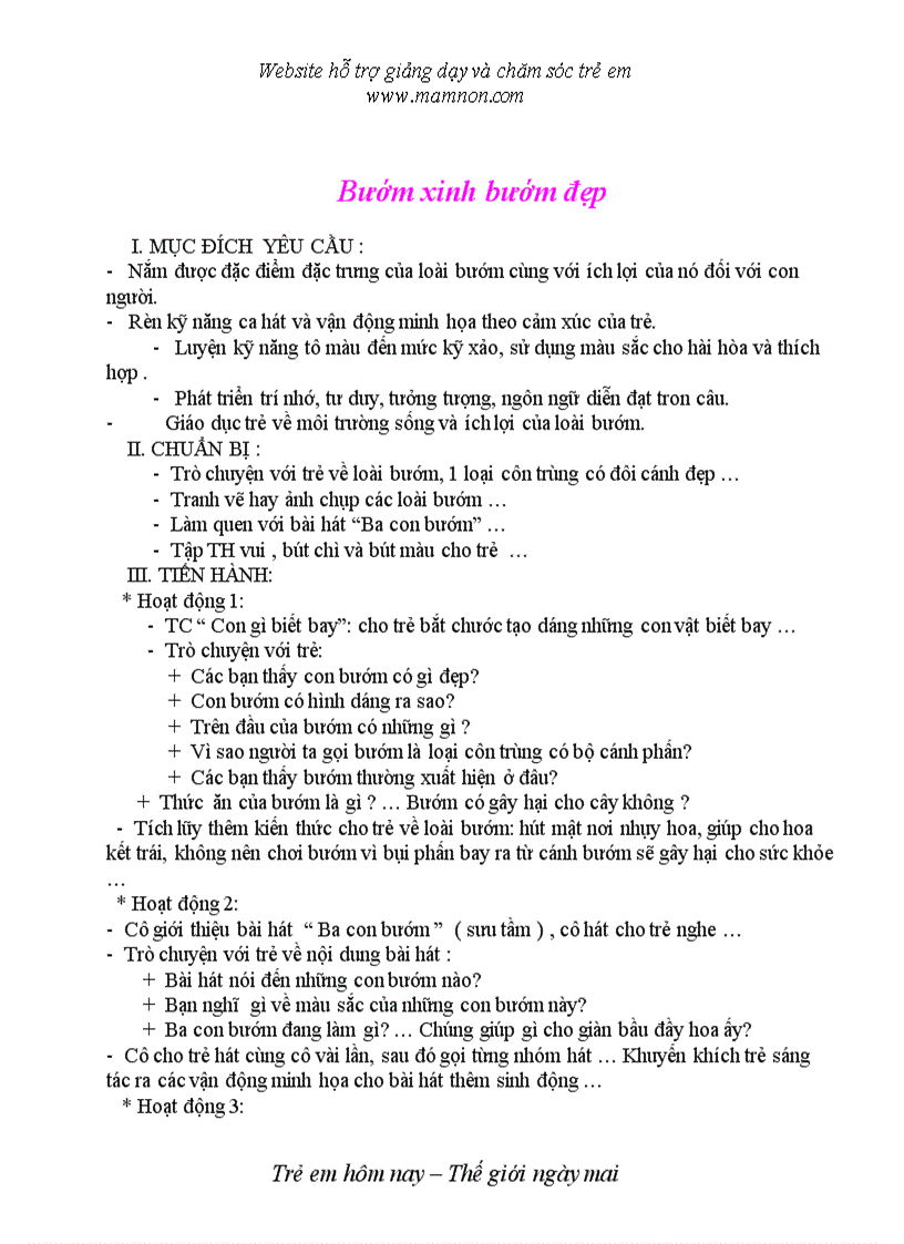 image for page Đề tài Bướm xinh bướm đẹp