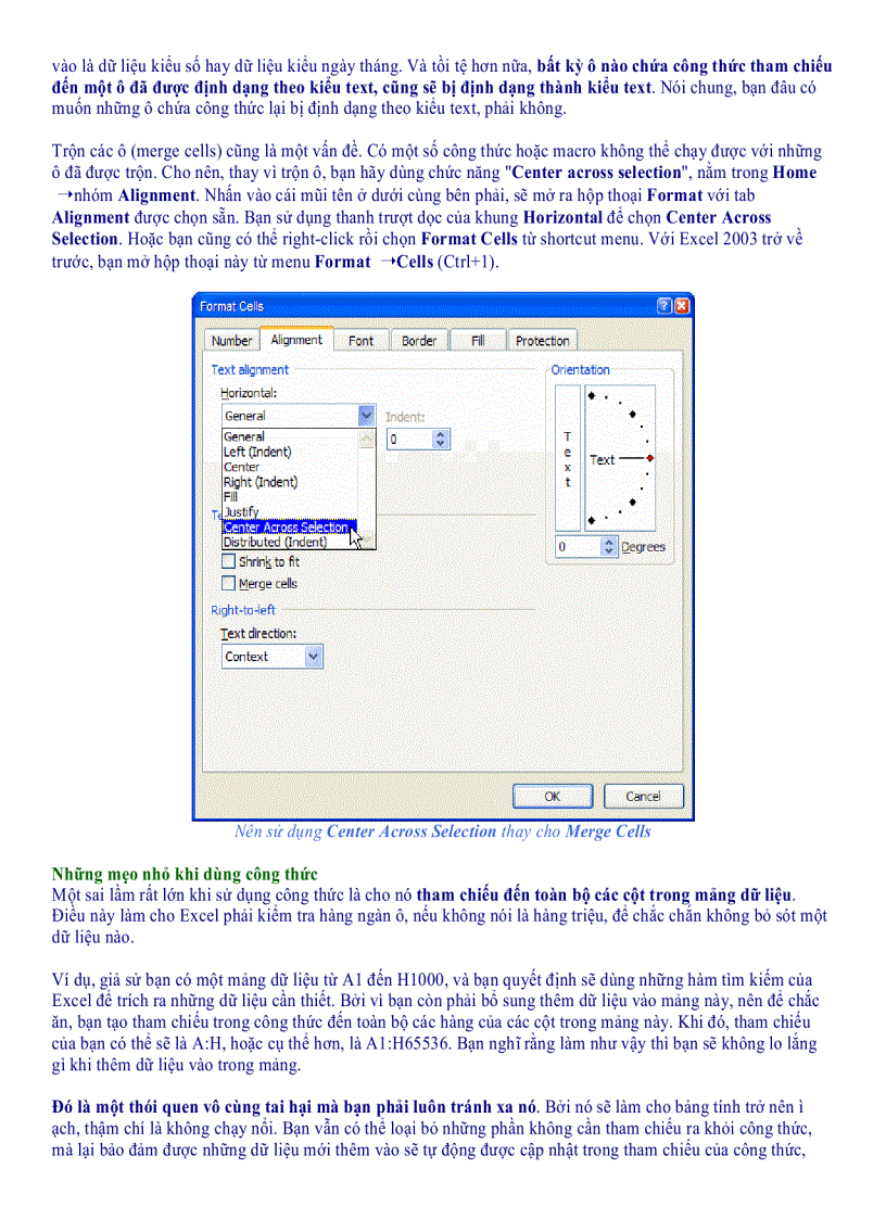 image for page Những mẹo trong excel