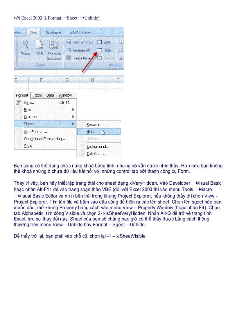 image for page Những mẹo trong excel