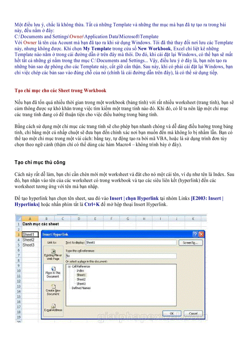 image for page Những mẹo trong excel
