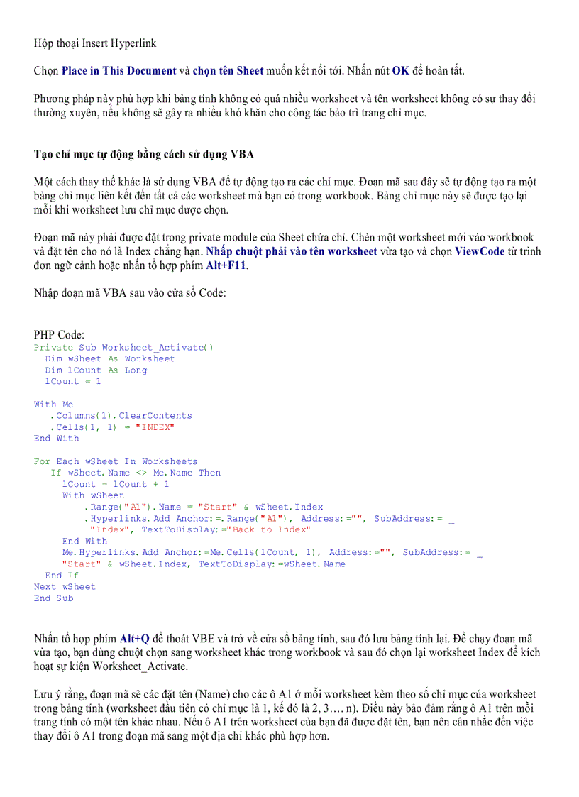 image for page Những mẹo trong excel
