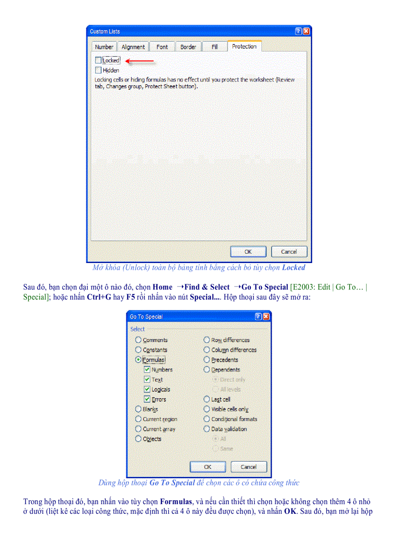 image for page Những mẹo trong excel
