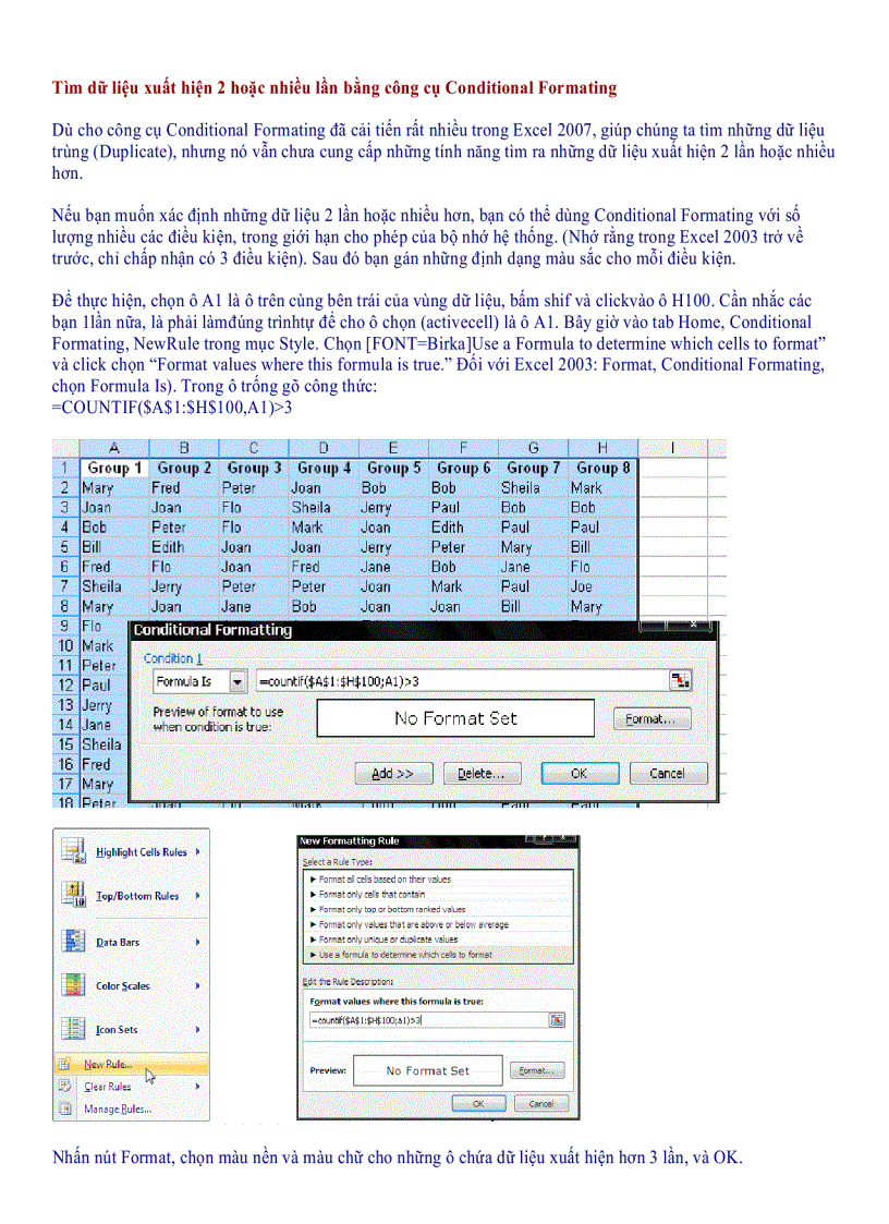 image for page Những mẹo trong excel