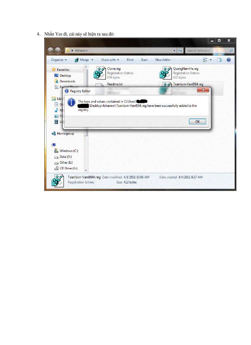 image for page Hướng dẫn add VIP IDM bằng file reg