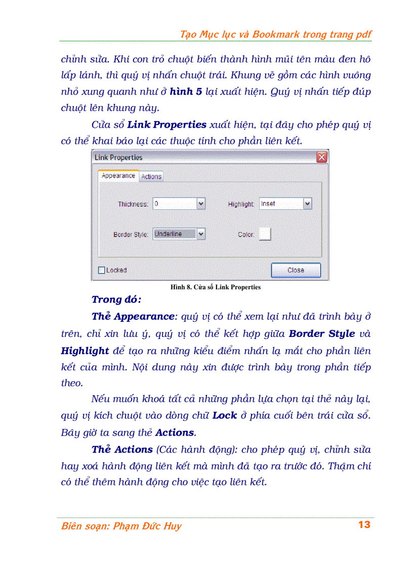 image for page Hướng dẫn tạo mục lục cho file PDF