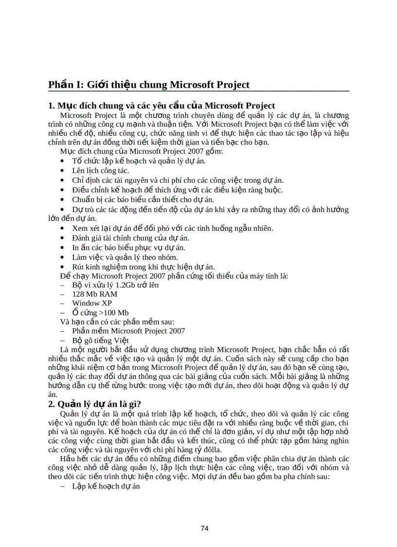image for page Hướng dẫn MS Project 2007