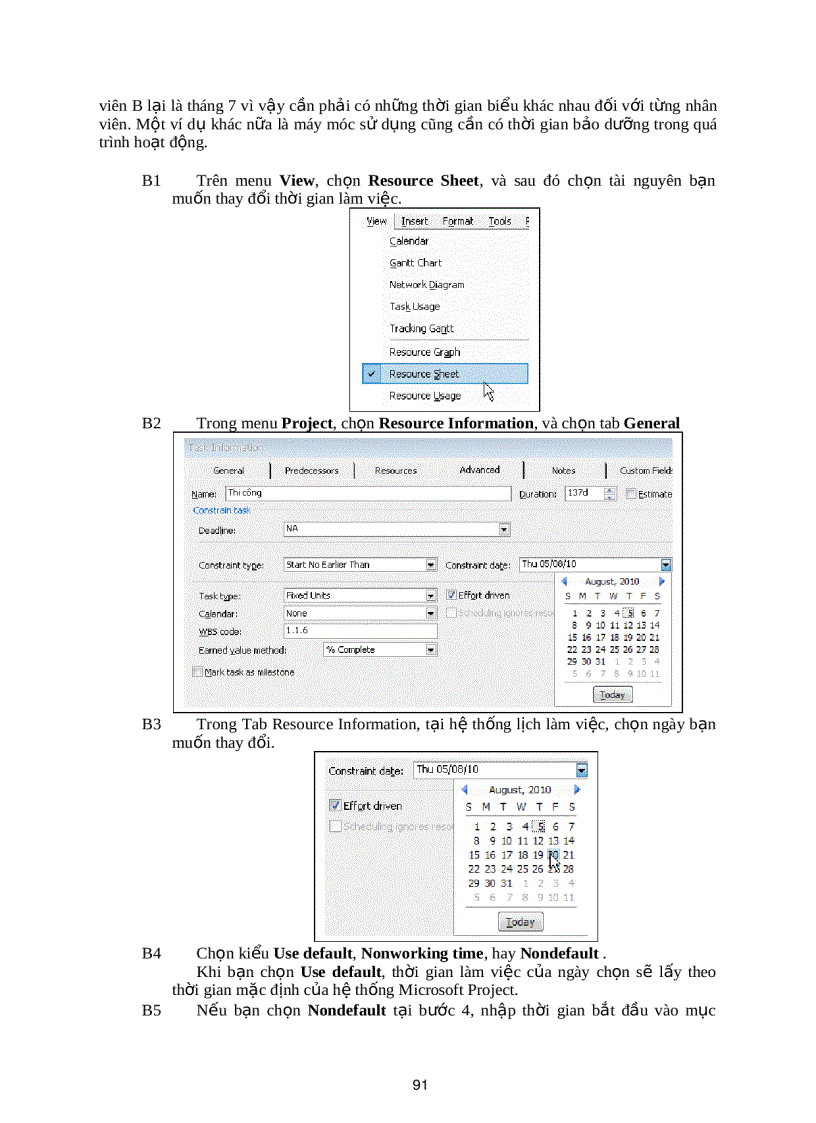 image for page Hướng dẫn MS Project 2007