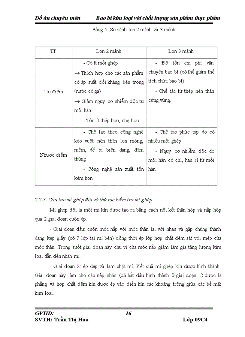 image for page Bao bì kim loại với chất lượng sản phẩm thực phẩm