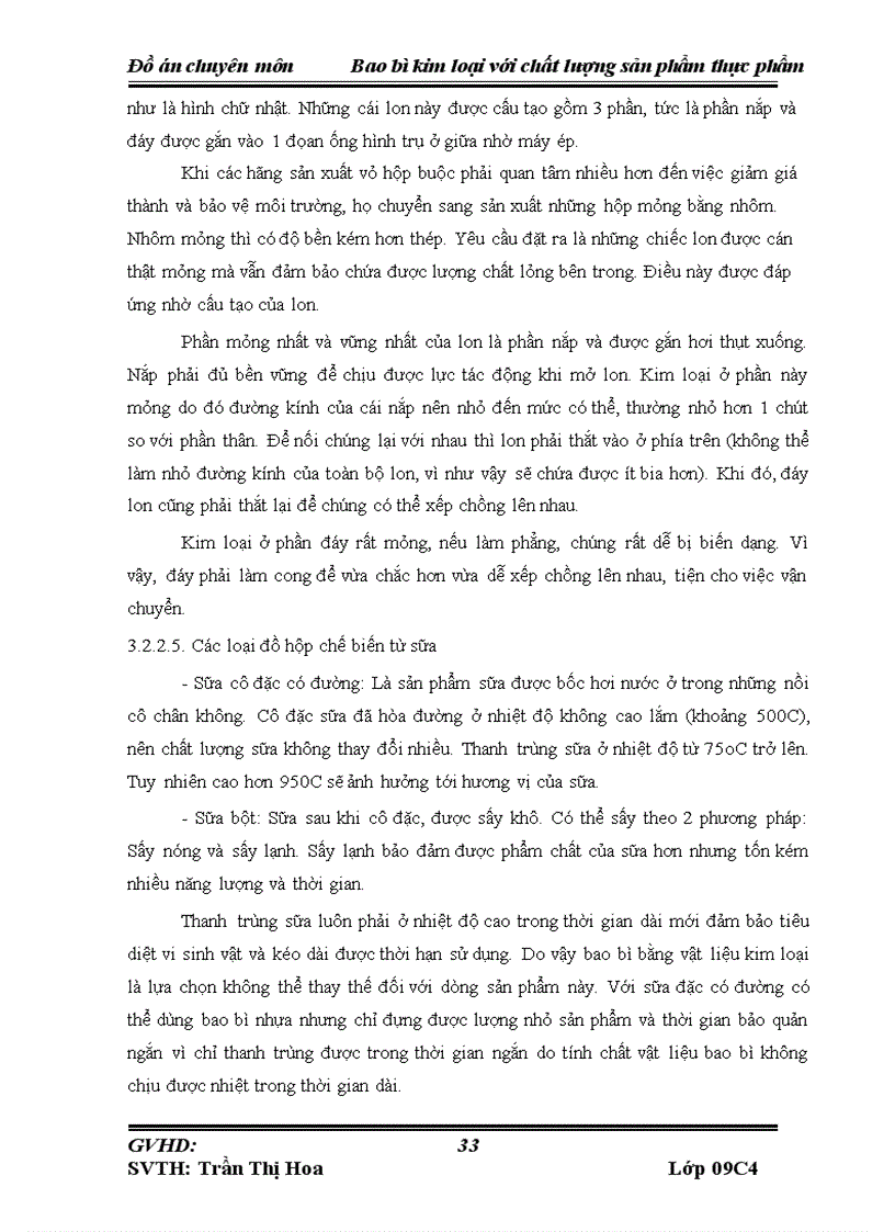 image for page Bao bì kim loại với chất lượng sản phẩm thực phẩm