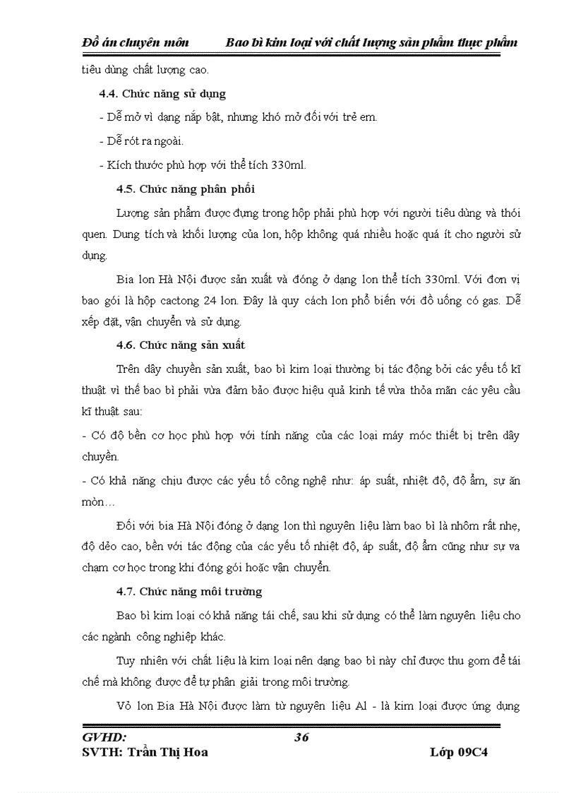 image for page Bao bì kim loại với chất lượng sản phẩm thực phẩm