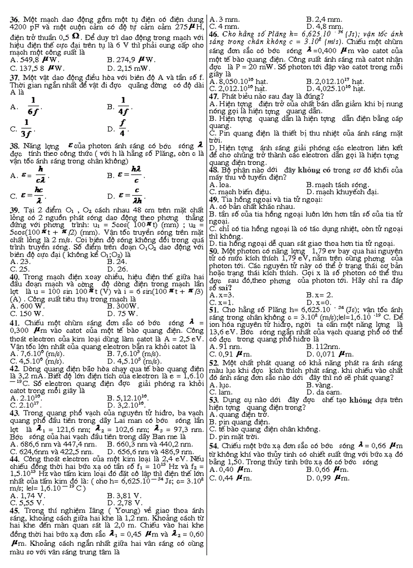 image for page Tổng hợp tài liệu luyện thi đại học có đáp án