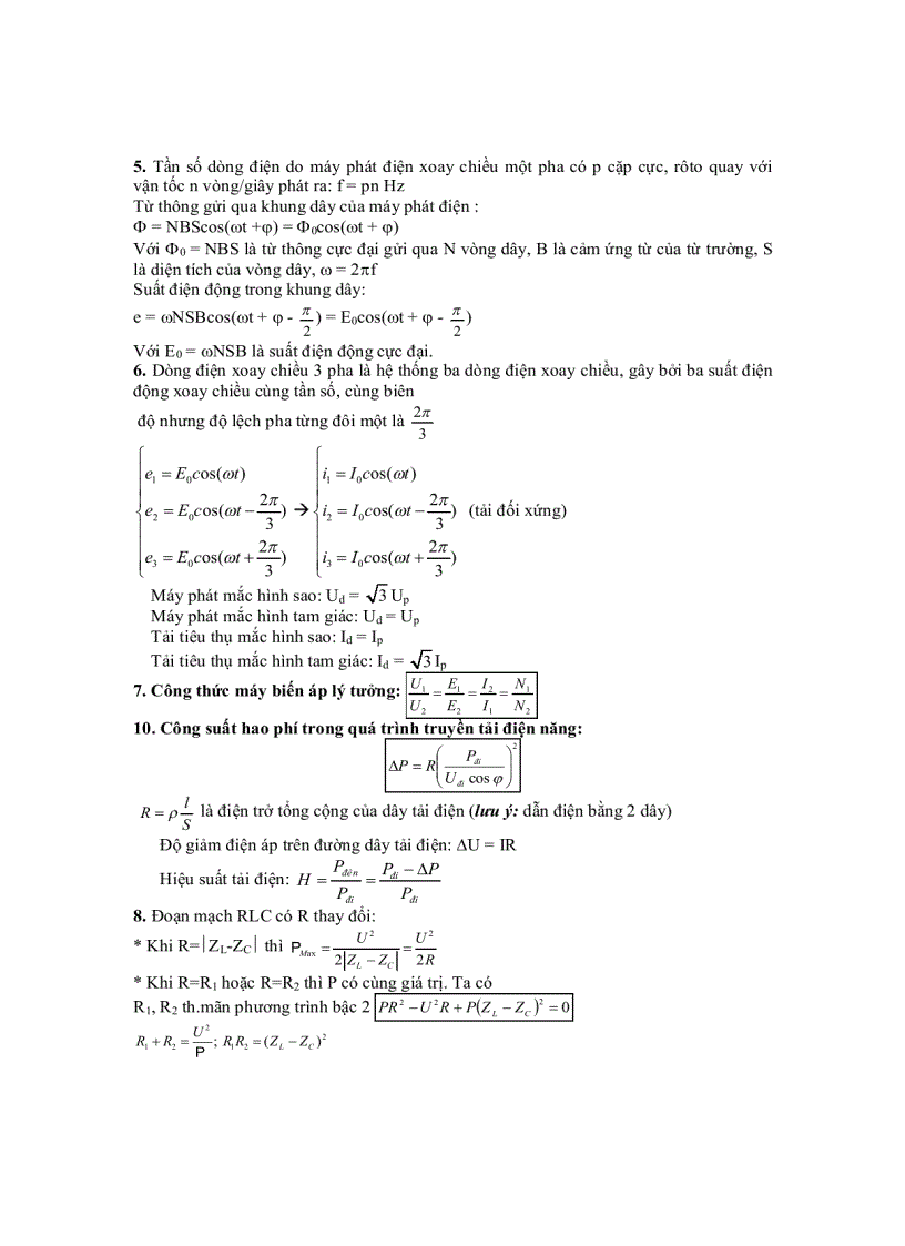 image for page Tổng hợp lý thuyết vật lý 12 cơ bản