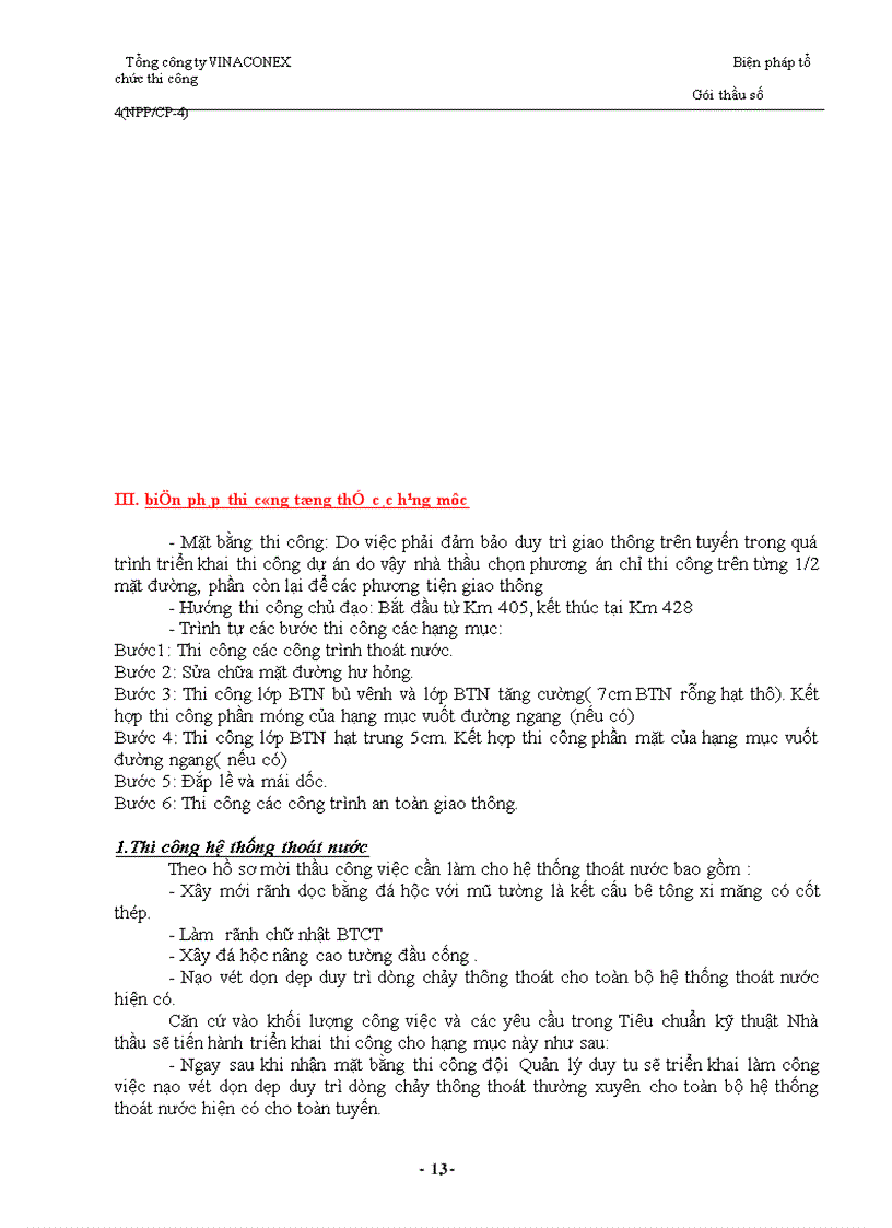 image for page Dự án nâng cấp cải tạo mạng lưới đường bộ chương trình bảo trì mạng lưới gói thầu số 4 npp cp 4 công tác bảo trì tại tỉnh nghệ an quốc lộ 1a km 405 km 428