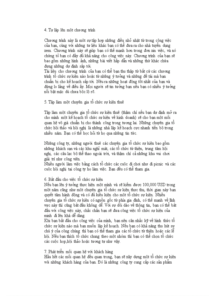 image for page Để trở thành một chuyên gia tổ chức sự kiện 1