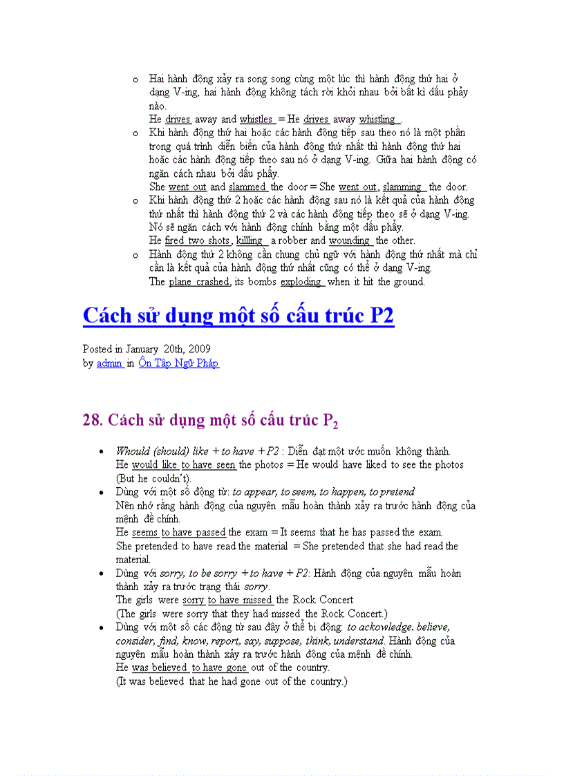 image for page Cách dùng động từ trong văn phạm 1