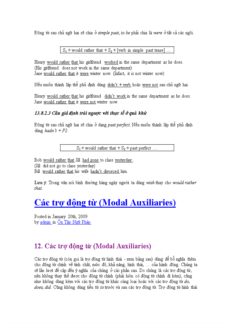 image for page Cách dùng động từ trong văn phạm 1