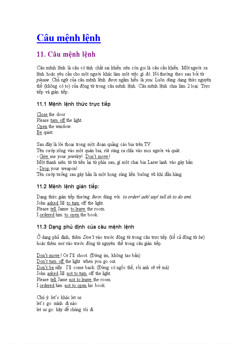 image for page Cách dùng động từ trong văn phạm 1