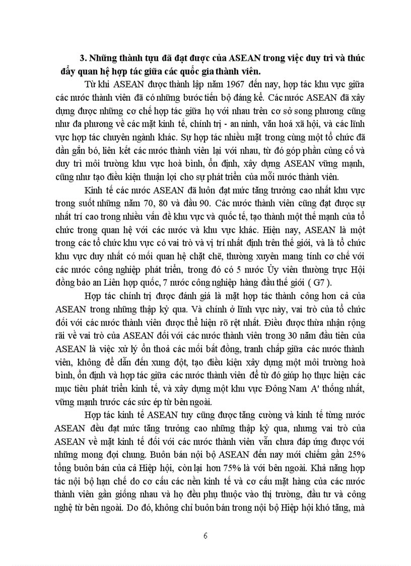 image for page Vai trò của Tổ chức quốc tế khu vực trong việc duy trì và thúc đẩy quan hệ hợp tác giữa các quốc gia thành viên thông qua Hiệp hội các nước Đông Nam Á ASEAN