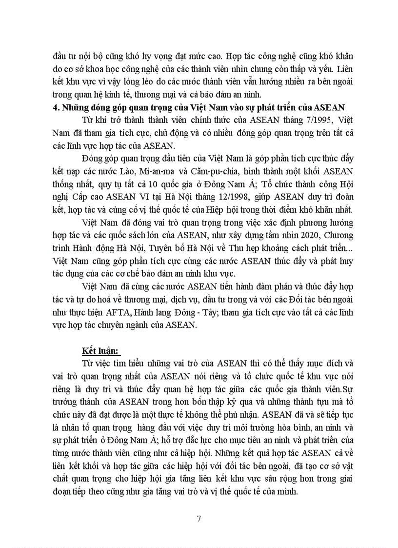 image for page Vai trò của Tổ chức quốc tế khu vực trong việc duy trì và thúc đẩy quan hệ hợp tác giữa các quốc gia thành viên thông qua Hiệp hội các nước Đông Nam Á ASEAN