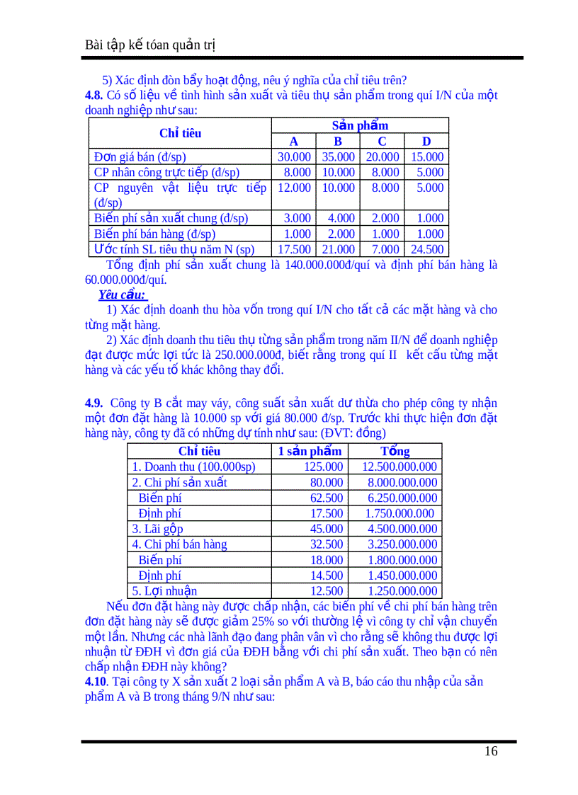 image for page Bài tập Kế toán quản trị 1