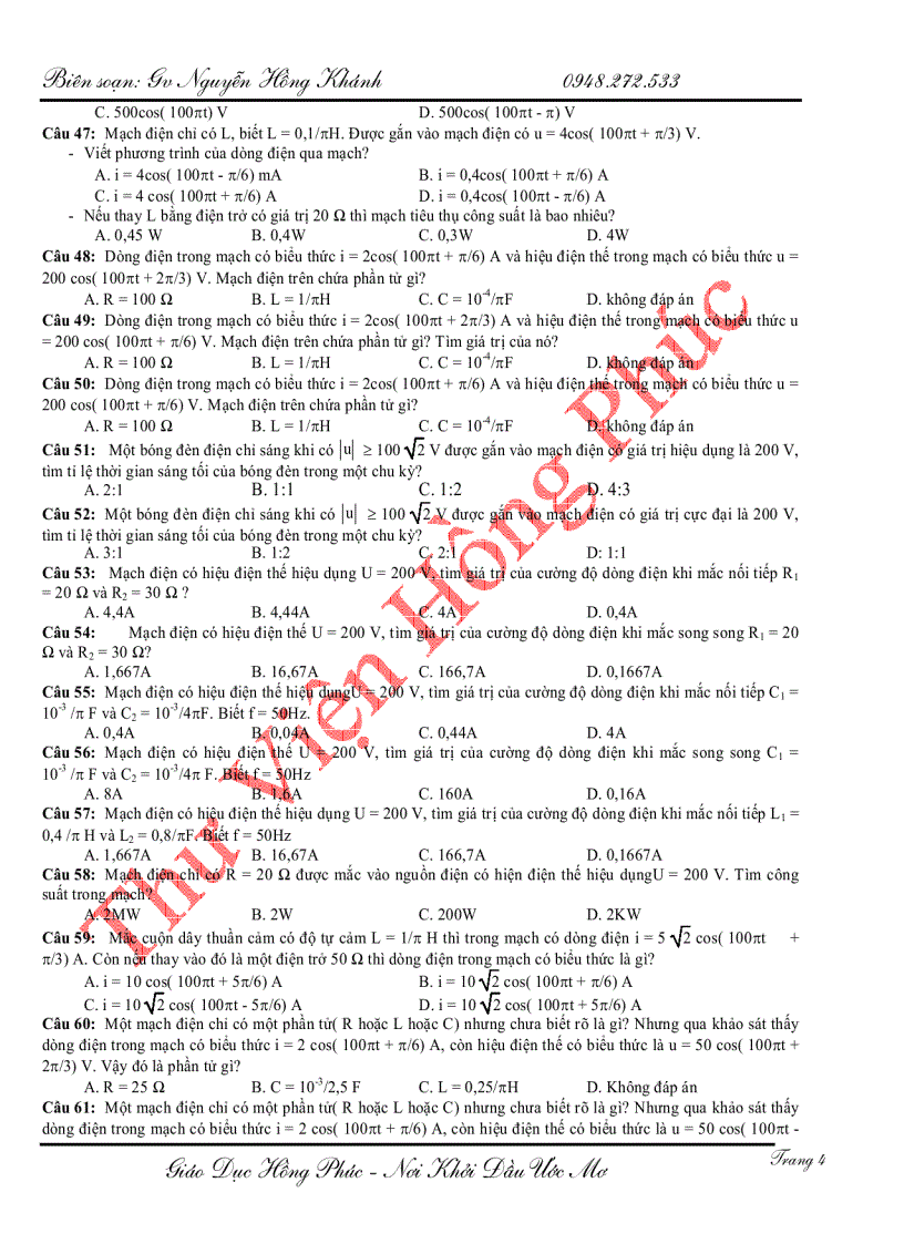 image for page Giới thiệu về dòng điện xoay chiều nguyến hồng khánh