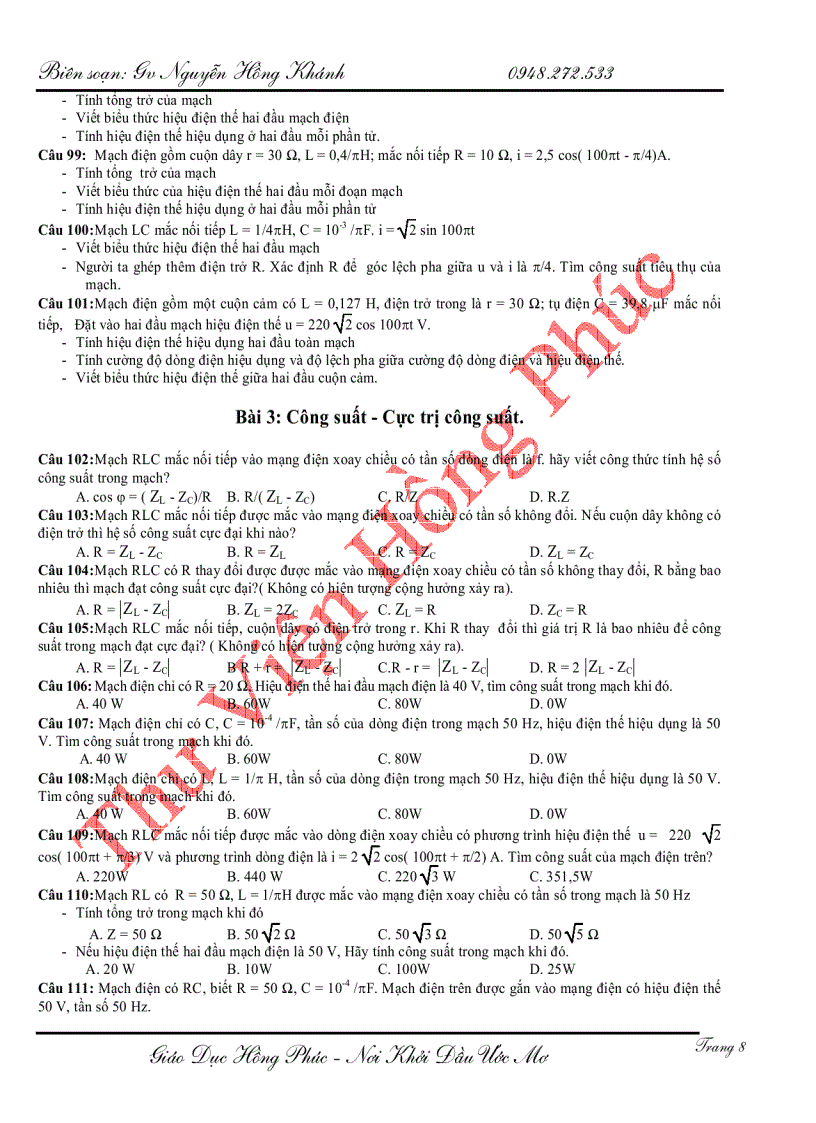 image for page Giới thiệu về dòng điện xoay chiều nguyến hồng khánh