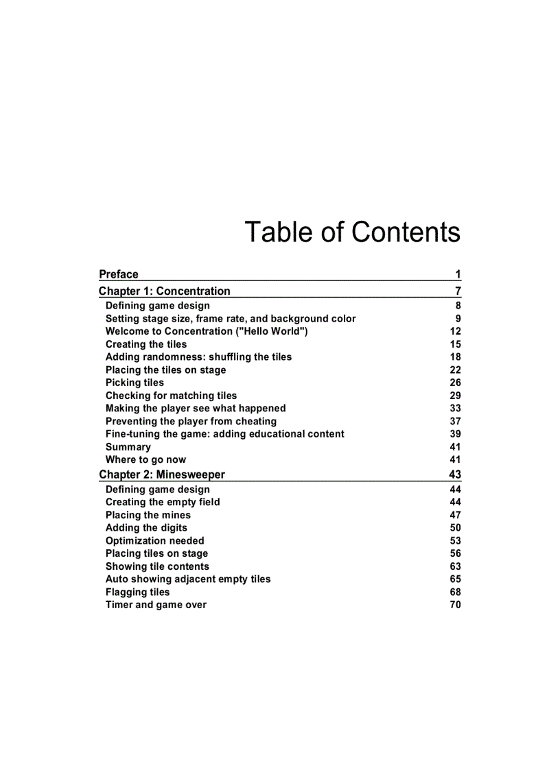 image for page Flash Game Development by Example