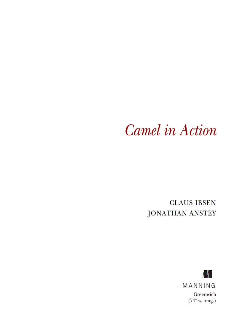 image for page Camel in Action