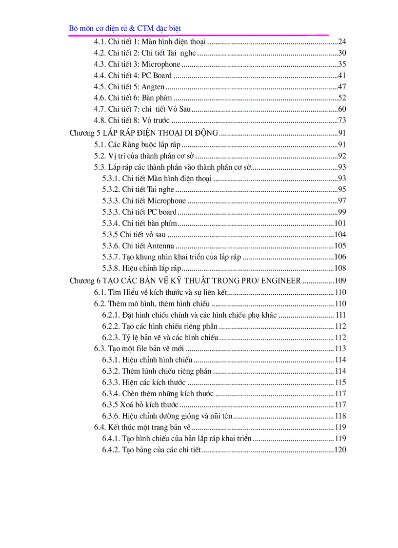 image for page Phần I CAD trong Pro ENGINEER