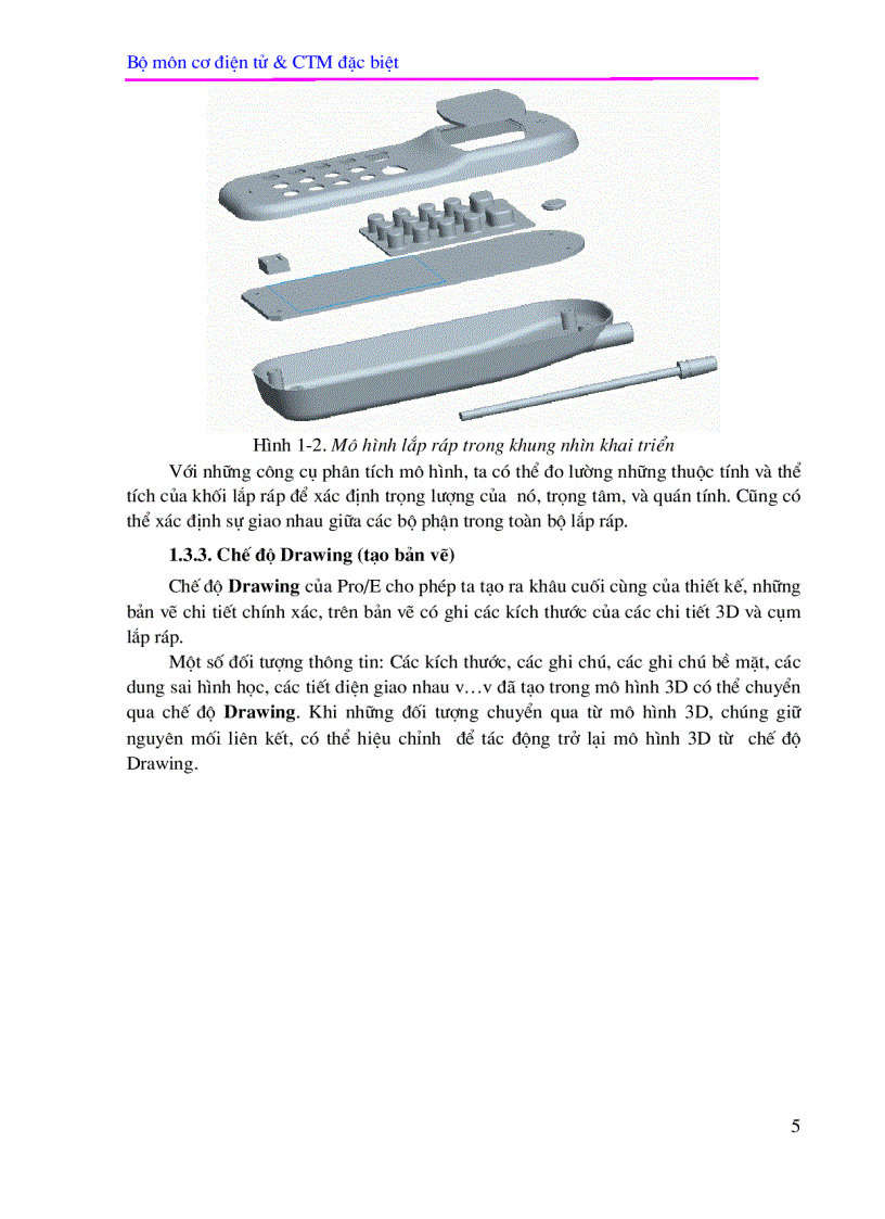 image for page Phần I CAD trong Pro ENGINEER