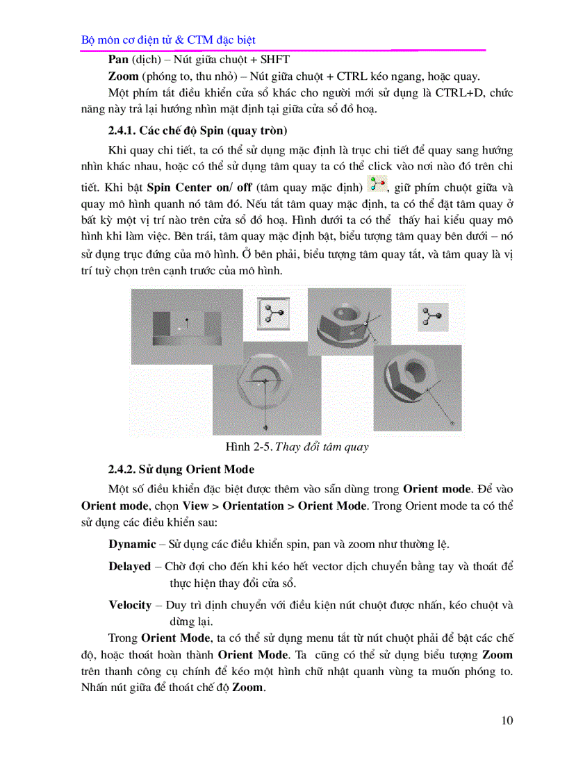image for page Phần I CAD trong Pro ENGINEER